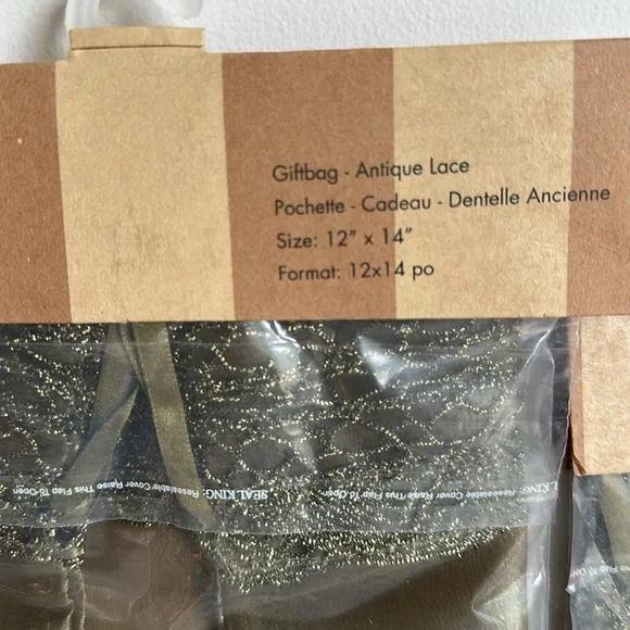 Beautiful Gift Bags Sheer Lace Beaded set of 3 - Picture 13 of 14